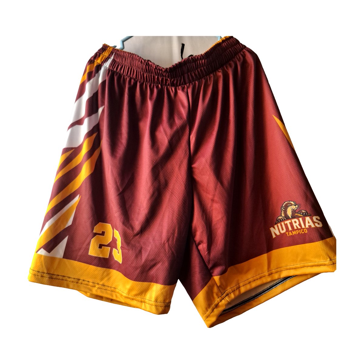Short Nutrias guinda